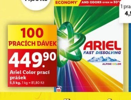 Ariel Color prací prášek