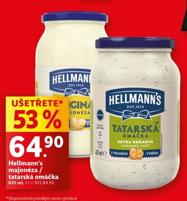 Hellmann's majonéza / tatarská omáčka