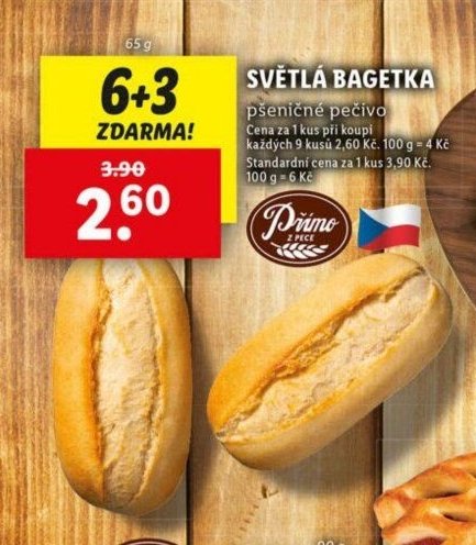 SVĚTLÁ BAGETKA