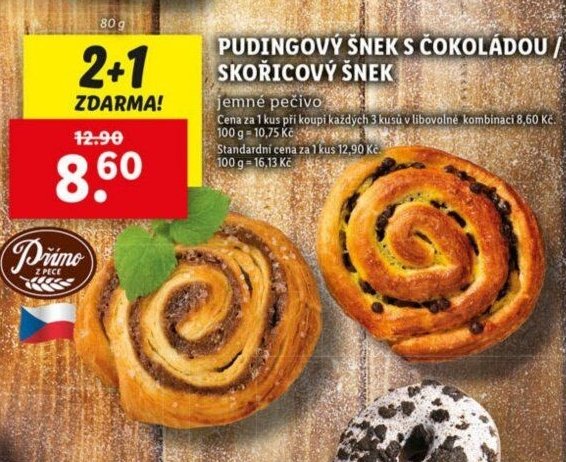 PUDINGOVÝ ŠNEK S ČOKOLÁDOU / SKOŘICOVÝ ŠNEK