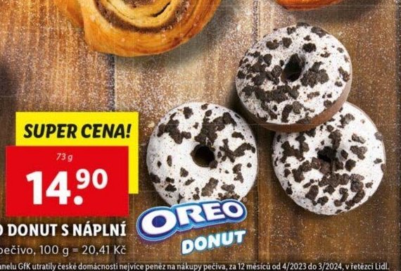 OREO DONUT S NÁPLNÍ