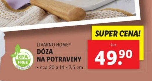 LIVARNO HOME Dóza na potraviny