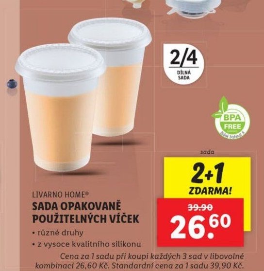 LIVARNO HOME Sada opakovaně použitelných víček