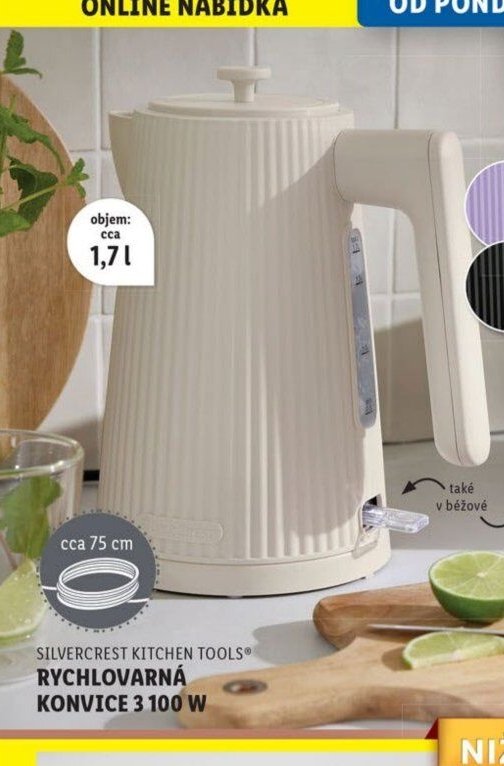 Silvercrest Kitchen Tools Rychlovarná konvice 3 100 W