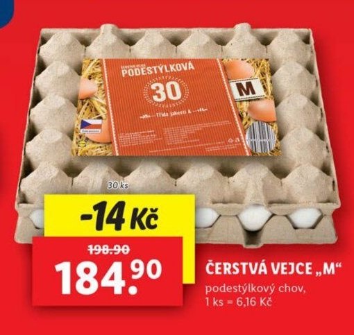 ČERSTVÁ VEJCE „M“