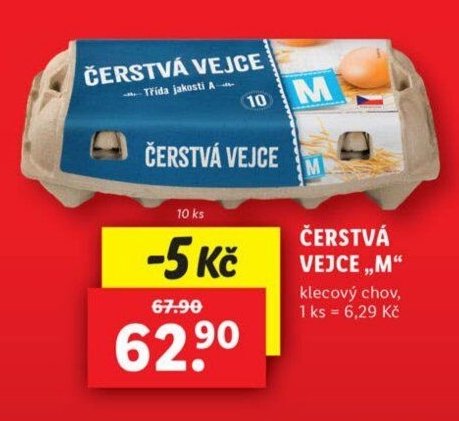ČERSTVÁ VEJCE „M“
