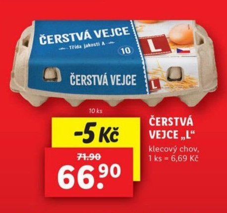 ČERSTVÁ VEJCE „L“