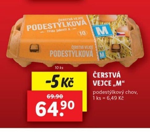ČERSTVÁ VEJCE „M“
