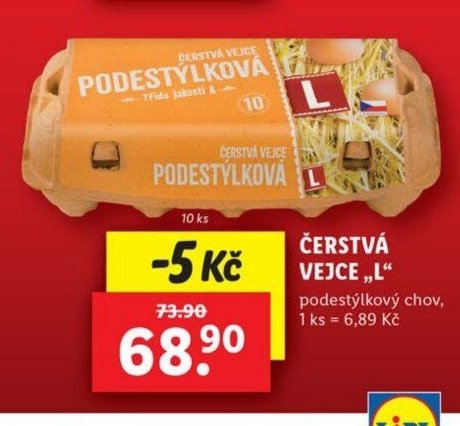 ČERSTVÁ VEJCE „L“