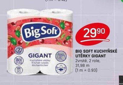 BIG SOFT KUCHYŇSKÉ UTĚRKY GIGANT