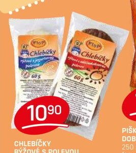 Chlebíčky rýžové s polevou Flop