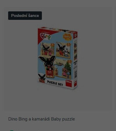 Dino Bing a kamarádi Baby puzzle