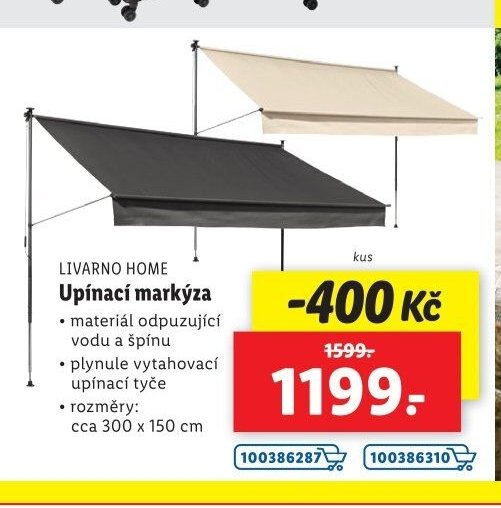 Livarno Home Upínací markýza