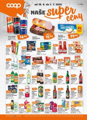 aktuální leták COOP 18.6.2025-24.6.2025
