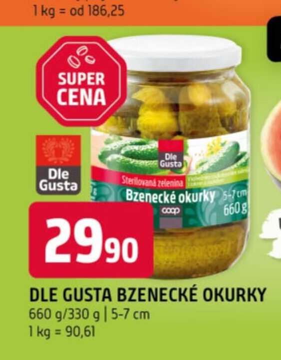 Dle Gusta Bzenecké okurky