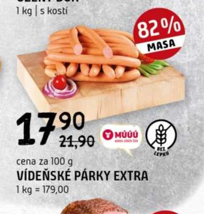 Vídeňské párky extra