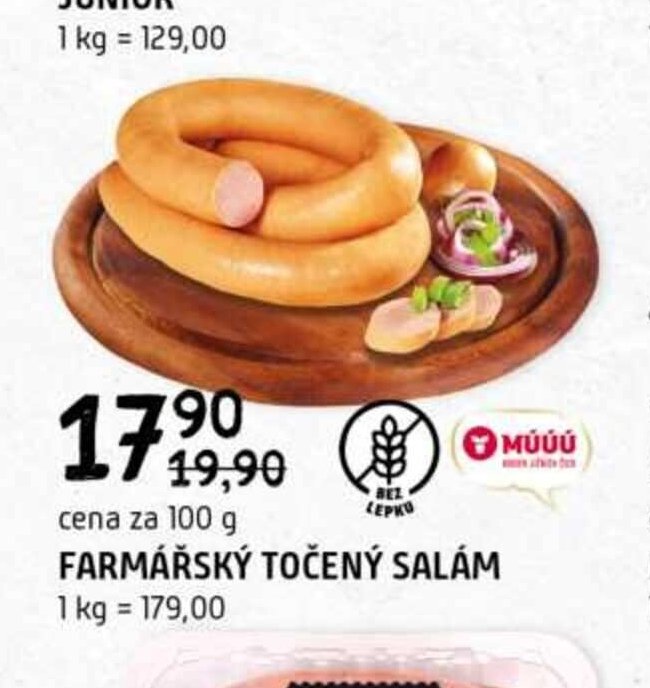 Farmářský točený salám