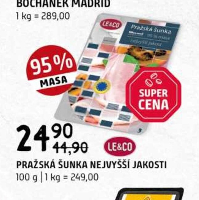 Pražská šunka nejvyšší jakosti