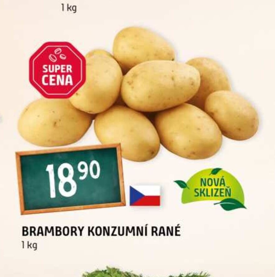 Brambory konzumní rané