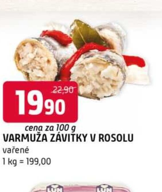 VARMUŽA ZÁVITKY V ROSOLU