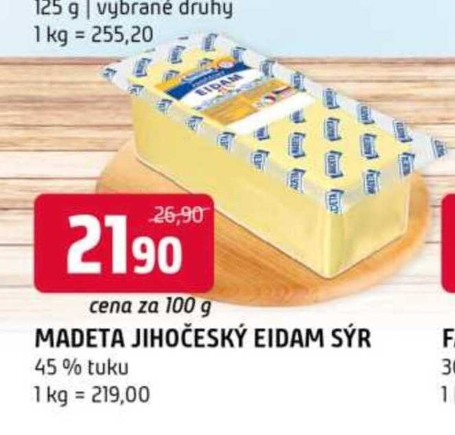 MADETA JIHOČESKÝ EIDAM SÝR