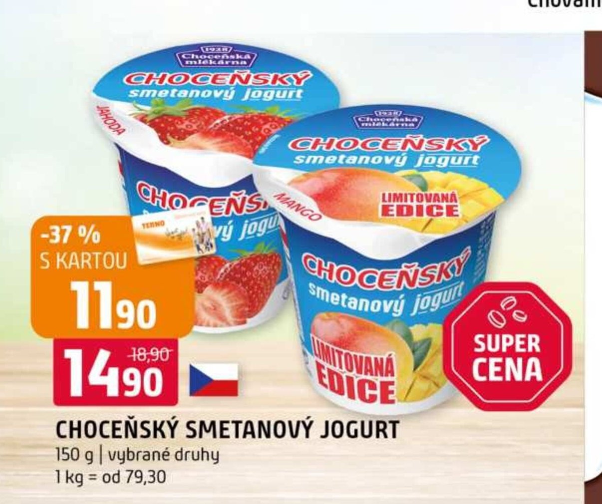 Choceňský smetanový jogurt