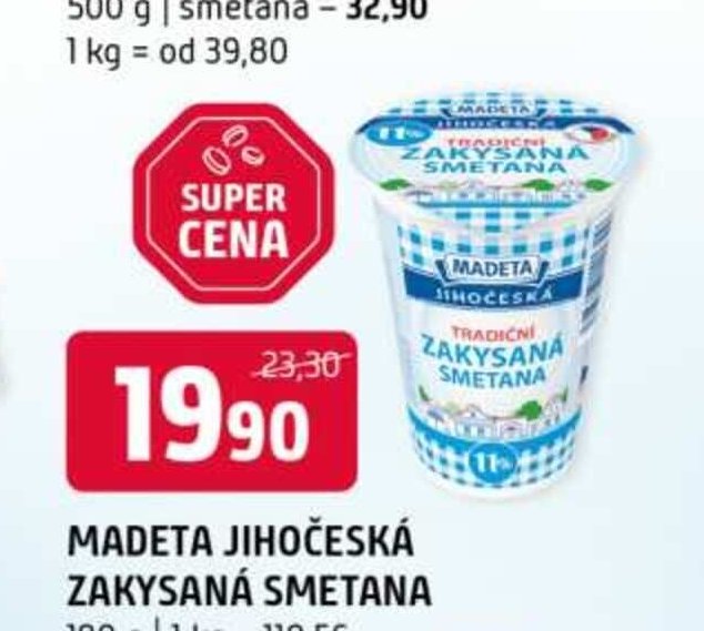 Madeta Jihočeská zakysaná smetana