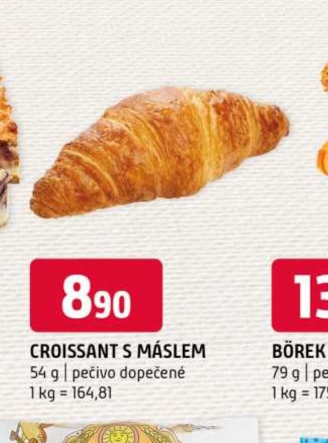 Croissant s máslem