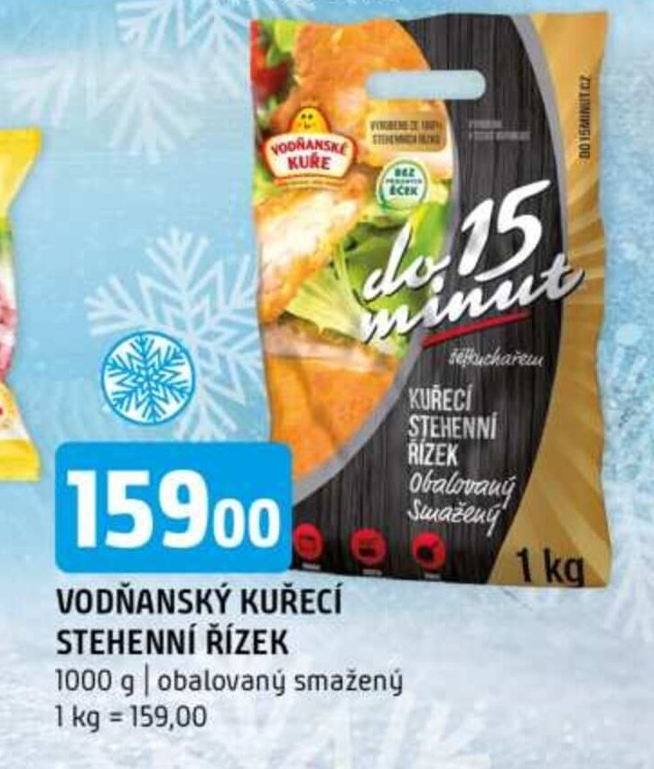 Vodňanské kuřecí stehenní řízek