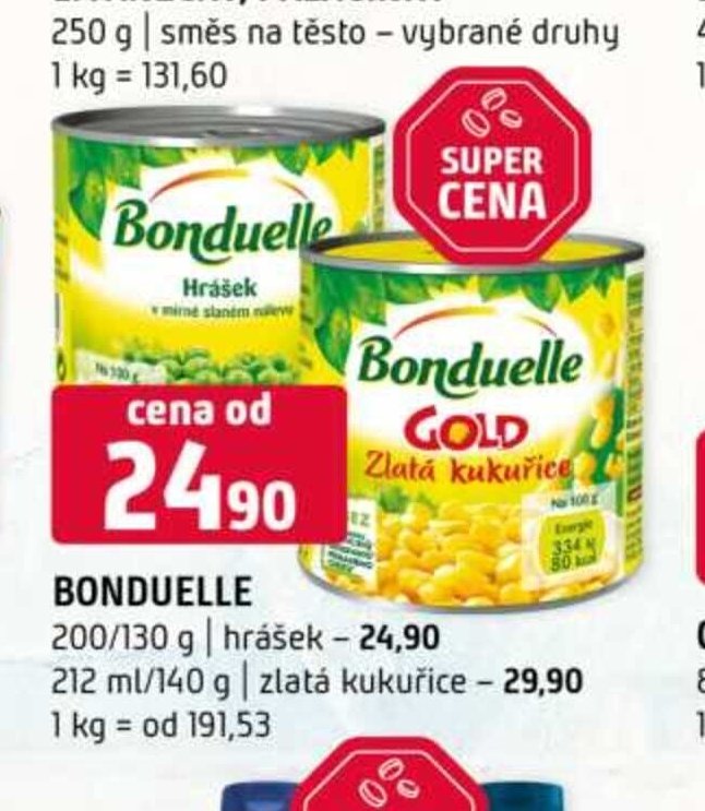 Bonduelle hrášek 200/130 g