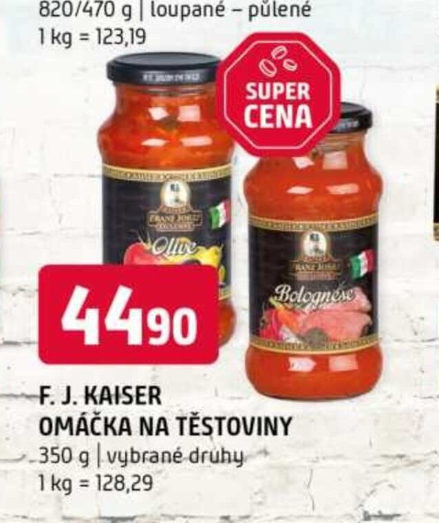 F. J. Kaiser omáčka na těstoviny 350 g
