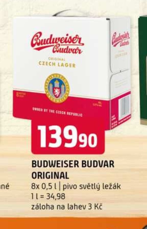BUDWEISER BUDVAR ORIGINAL