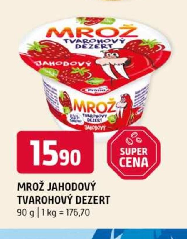 MROŽ JAHODOVÝ TVAROHOVÝ DEZERT