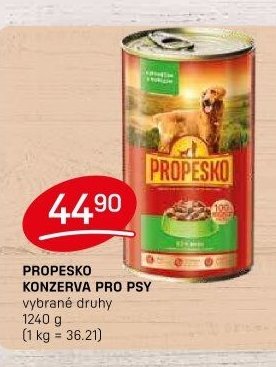 PROPESKO KONZERVA PRO PSY