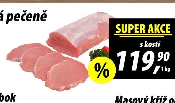 Vepřová pečeně s kostí