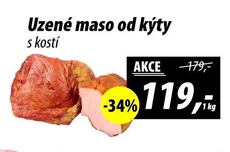 Uzené maso od kýty s kostí