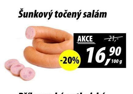 Šunkový točený salám