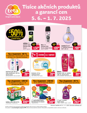 aktuální leták Teta drogerie 5.6.2025-1.7.2025