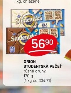 ORION STUDENTSKÁ PEČEŤ