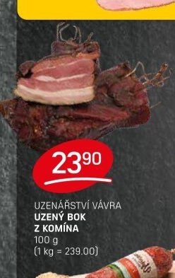 UZENÁŘSTVÍ VÁVRA UZENÝ BOK Z KOMÍNA