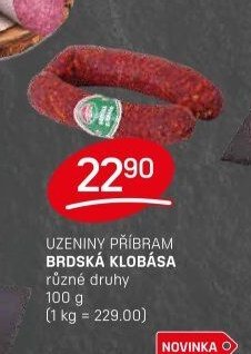 UZENINY PŘÍBRAM BRDSKÁ KLOBÁSA