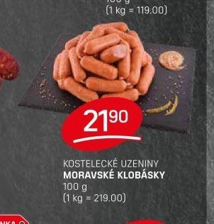 KOSTELECKÉ UZENINY MORAVSKÉ KLOBÁSKY