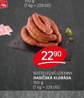 KOSTELECKÉ UZENINY HASIČSKÁ KLOBÁSA