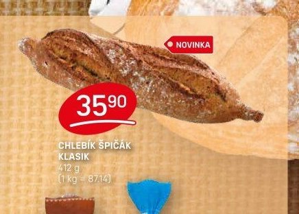 Chlebík špičák klasik