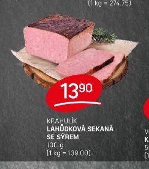 Krahulík lahůdková sekaná se sýrem