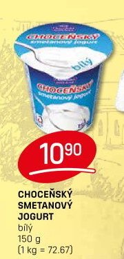 CHOCEŇSKÝ SMETANOVÝ JOGURT