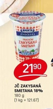 JČ ZAKYSANÁ SMETANA 18%