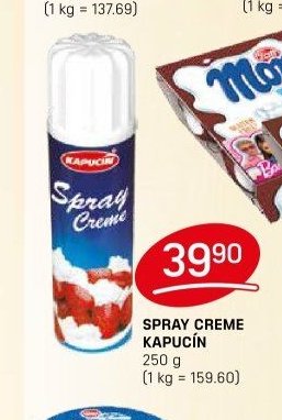 SPRAY CREME KAPUCÍN
