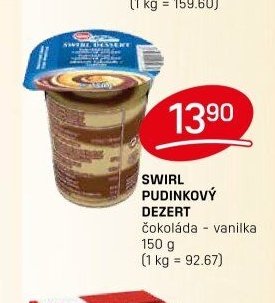 SWIRL PUDINKOVÝ DEZERT