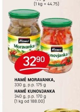 HAMÉ MORAVANKA / KUNOVJANKA